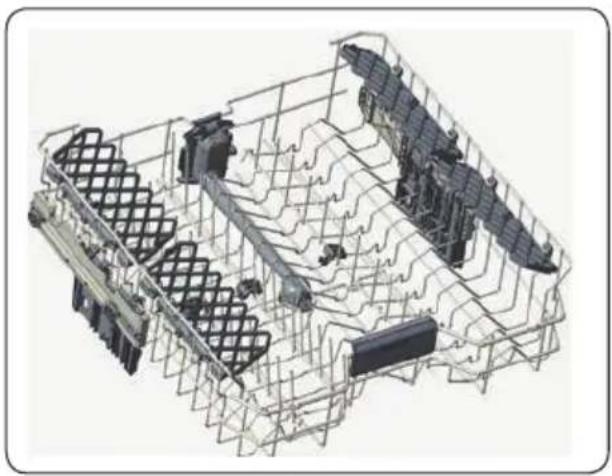 Fulgor Milano F7DWT24FI1 - Height setting - when basket is filled (model depending) - 1