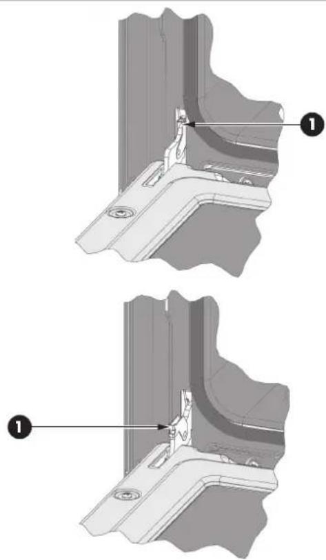 Fulgor Milano F4SP30S3 - Para qitar la puerta - 1
