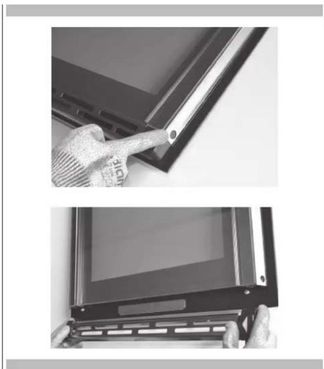Fulgor Milano F7MSM24MB1 - How to remove the inner glass of the "FULL GLASS" panoramic door - 1