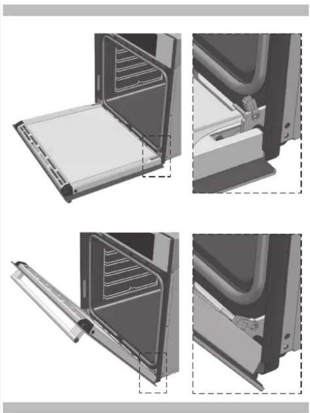 Fulgor Milano F7MSM24MB1 - Removing the oven door - 1