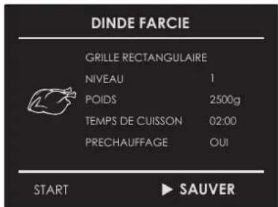 Fulgor Milano F7MSM24MB1 - Sauvegarder une recette personnalisée : - 3