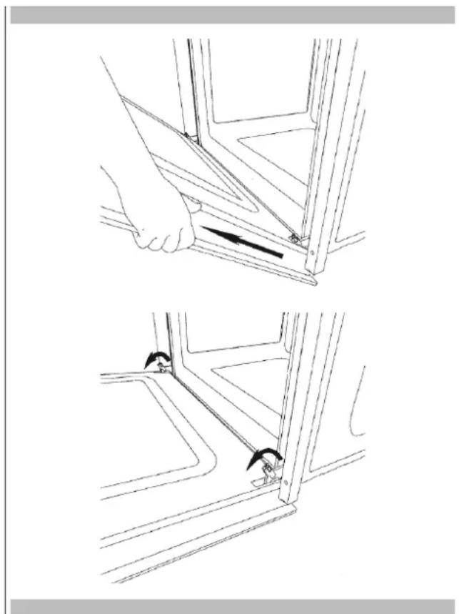 Fulgor Milano F7MSM24S1 - Removing the standard oven door - 1
