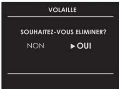 Fulgor Milano F7MSM24S1 - Effacer une recette personnalisée : - 1