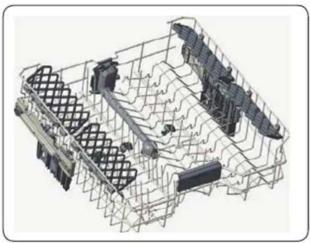 Fulgor Milano F7DWT24SS1 - Ajuste de altura - Cuando la cesta está llena (según modelo) - 1