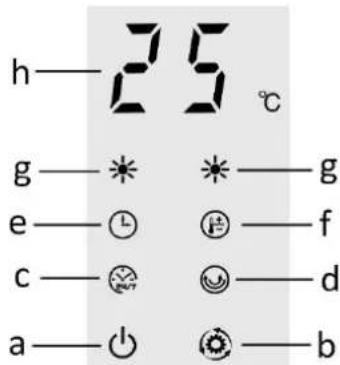 Emerio WH-133172 - Panel sterowania i wyświetlacz LED - 1