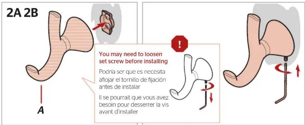 Pfister Raya BRH-RY0 - Installation de le patère - 2