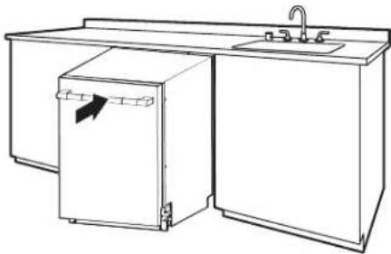 WHIRLPOOL WDT550SAPW - Move Dishwasher into final position - 1