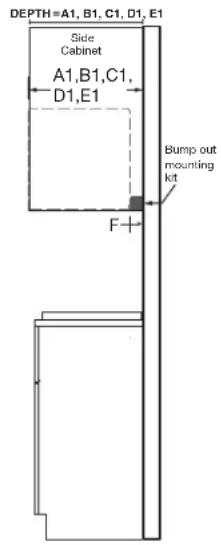 WHIRLPOOL WMMF7330RB - D-Depth of upper cabinet - 1