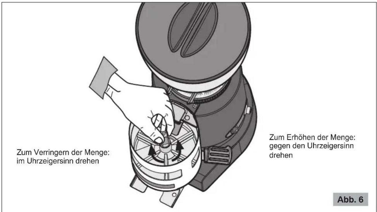 Ceado Leon 800D - EINSTELLUNG DER ZU DOSIERENDEN Menge - 1