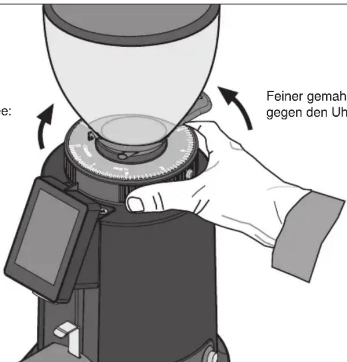 Ceado Leon RS - EINSTELLUNG ZUM MAHLEN DES KAFFEES - 2