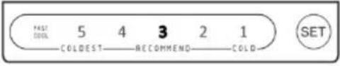 CECOTEC Bolero CoolMarket Combi Origin 231 NF - Réglage de la température du compartiment congélateur - 5