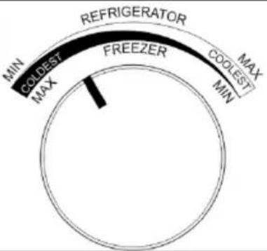 CECOTEC Bolero CoolMarket Combi Origin 231 NF - Setting the freezer compartment temperature - 6
