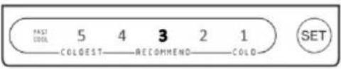 CECOTEC Bolero CoolMarket Combi Origin 231 NF - Setting the freezer compartment temperature - 1