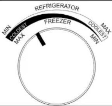 CECOTEC Bolero CoolMarket Combi Origin 231 NF - Ajustar a temperatura do compartimento congelador - 6