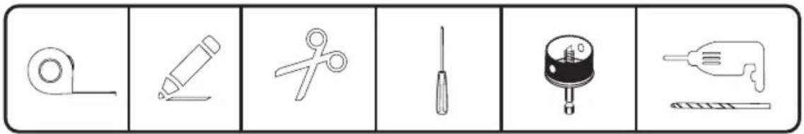VALBERG WF 1214 A W566C3 - Tools Needed If Installation By Yourself (not include) - 1