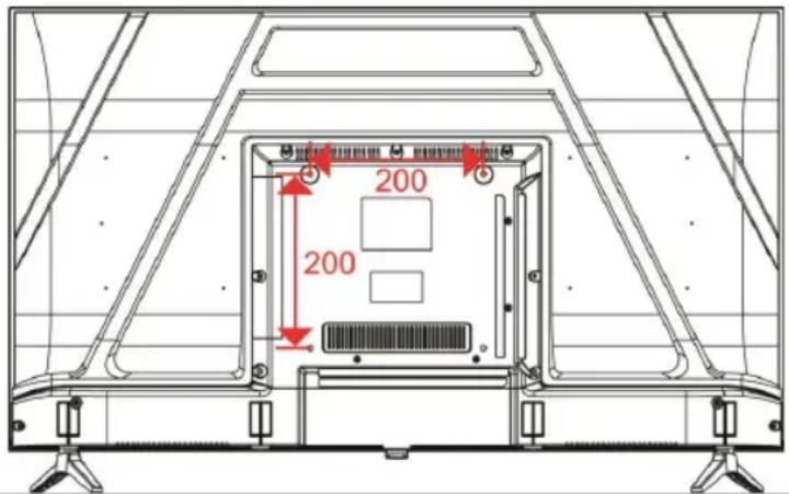 EDENWOOD ED40A06FHD-RE - Colgar el televisor en una pared - 1