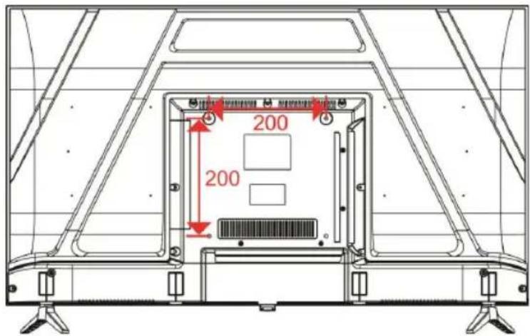 EDENWOOD ED40A06FHD-RE - De tv aan de muur hangen - 1