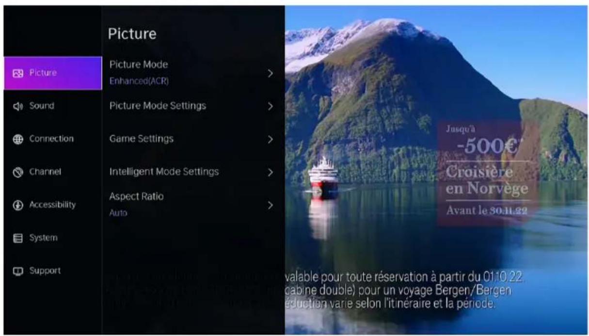 EDENWOOD ED40A06FHD-RE - Adjust image quality - 1