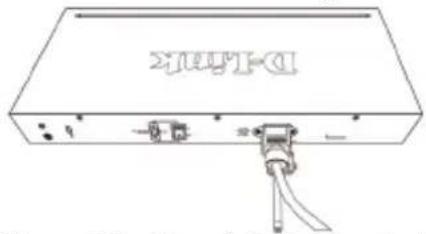 D-LINK DXS-1210-10MP - Anbringen der Stromkabelhalterung - 5