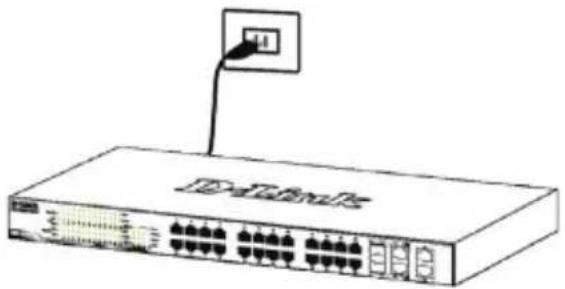 D-LINK DXS-1210-10MP - 將束帶環繞電源線與固定帶。 - 4