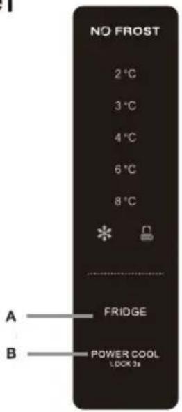CONTINENTAL EDISON CEF2D413NFB - Using the Control Panel - 1