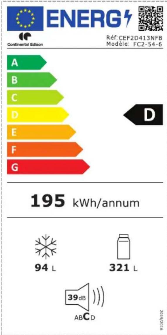 CONTINENTAL EDISON CEF2D413NFB - II-TECHNICAL CHARACTERISTICS - 1