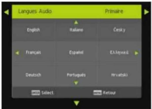 CONTINENTAL EDISON CELED32HD25B6 - Langues Audio - 1