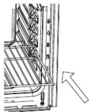 CONTINENTAL EDISON CEF65PIX - Placement de la lèchefrite et de la grille - 3
