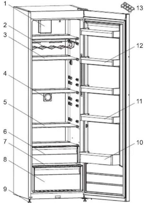 CONTINENTAL EDISON CEF1D389NFB - DESCRIPTION OF THE APPLIANCE - 1