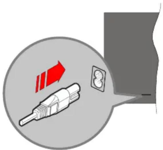 EDENWOOD ED43EA13UHD-VE - Stroom aansluiten - 1