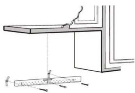 Pour utiliser des boulons d'ancrage espacement pour les chevilles plus large que le mur écrou papillon plaque de montage vis mure extrémité du boulon