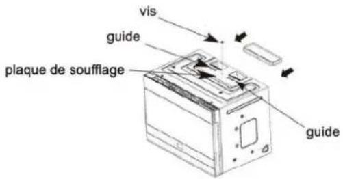 vis guide plaque de soufflage guide
