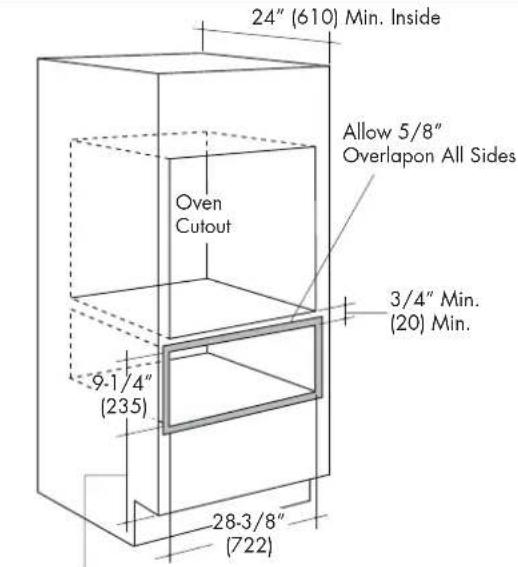 Fulgor Milano F7IWD30O1 - INSTALLATION OPTIONS - 1