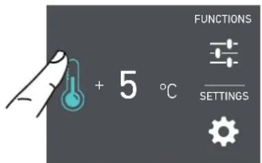 Fulgor Milano F7SRC36S1-R - Modify the temperatures compartment - 1