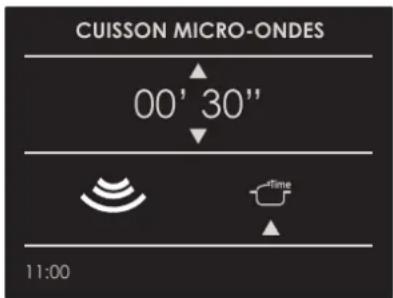 CUISSON MICRO-ONDES 00' 30" 11:00