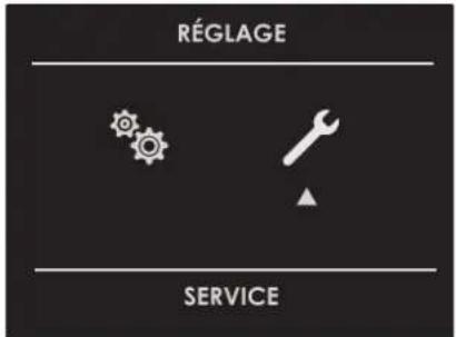 RÉGLAGE SERVICE