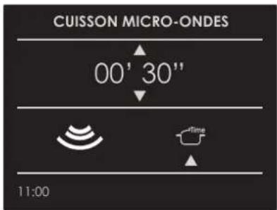 CUISSON MICRO-ONDES 00' 30" 11:00
