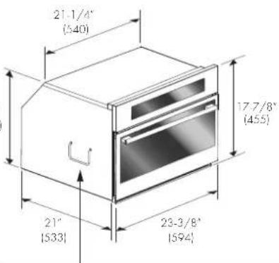 Fulgor Milano F7MSPD30MB1 - Dimensions and Cabinet Requirements - 4