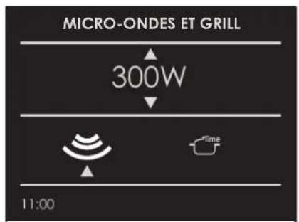 MICRO-ONDES ET GRILL 300W Time 11:00