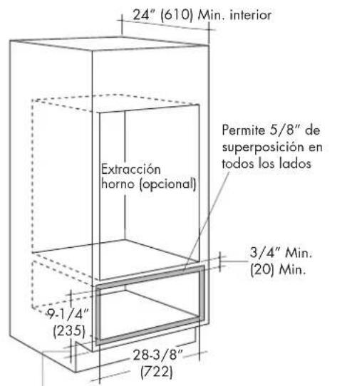 Fulgor Milano F7DWD30S1 - OPCIONES DE INSTALACIÓN - 2