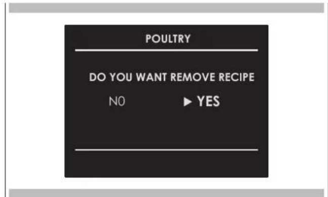 Fulgor Milano F7MSCO30S1 - Cancelling a Personalized recipe: - 1