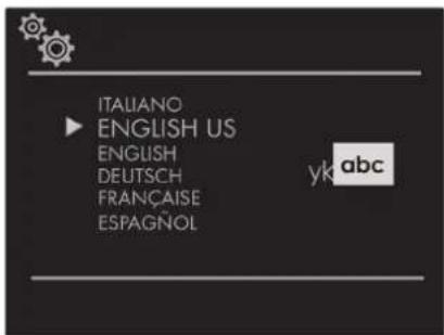 ITALIANO ENGLISH US ENGLISH DEUTSCH FRANÇAISE ESPAGNOL yk abc