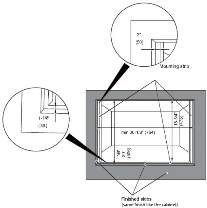 Fulgor Milano F7MSCO30S1 - FLUSHMOUNT INSTALLATION - 2