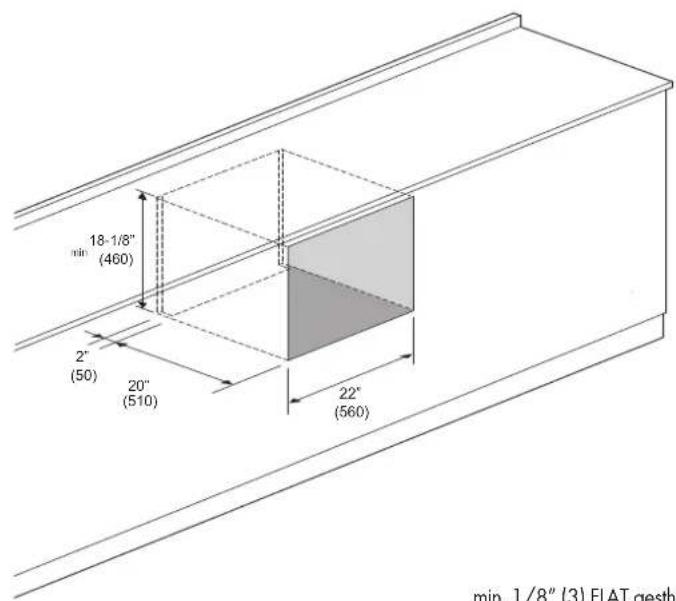 Fulgor Milano F7MSCO30S1 - Dimensions and Cabinet Requirements - 1