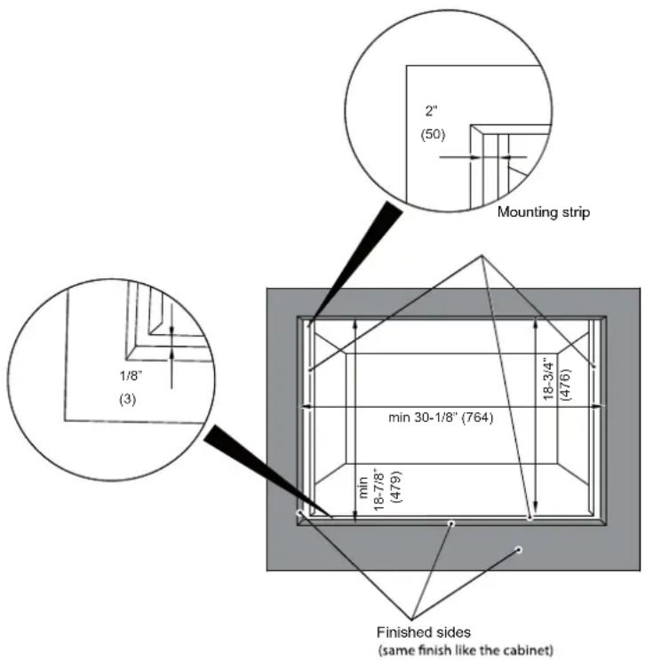 Fulgor Milano F7MSCO30S1 - FLUSHMOUNT INSTALLATION - 1