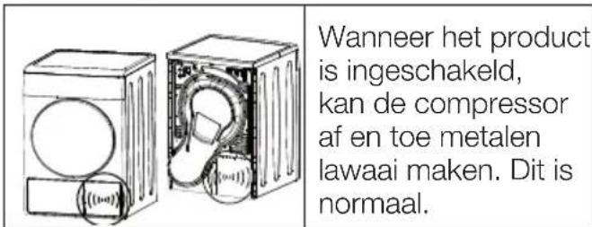 WHIRLPOOL C WD 95M WBS BE - Waarschuwing met betrekking tot het lawaai - 1