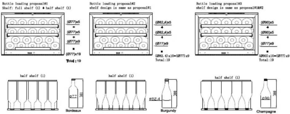 WHIRLPOOL WHW45S2B - Schemat przechowywania - 1