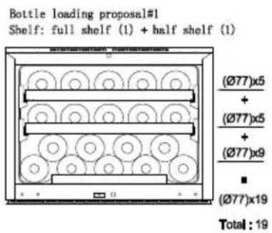 WHIRLPOOL WHW45S2B - Storage diagram - 1