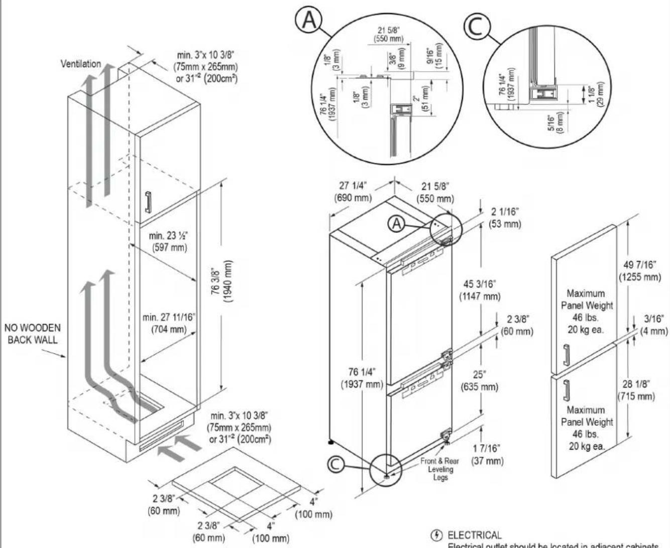 Fulgor Milano FM4BM28IFBI - Ventilation - 2