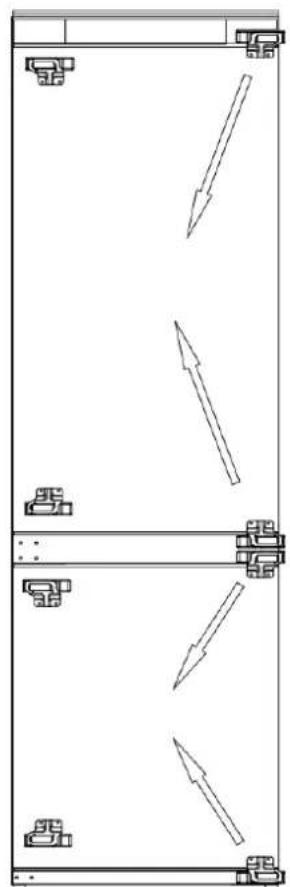 Fulgor Milano FM4BM28IFBI - Inverser les portes de l'appareil - 1